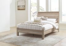 Signature Design by Ashley® B2075B2 Hasbrick - Tan - Queen Panel Bed