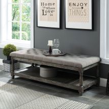 Furniture of America CM-BN5665GY Tanya - Bench - Gray