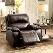 Furniture of America CM6783BR-CH Ruth - Recliner - Brown