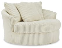 Ashley Furniture 2110421 Ashley Furniture 2110421 Lindyn - Oversized Swivel Accent Chair - Ivory