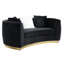 ACME LV01046 Achelle - Loveseat - Black Velvet