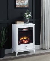 ACME AC00850 Hamish - Fireplace - White Finish
