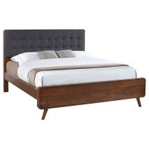 CoasterEssence 205131KW Robyn - Wood California King Panel Bed - Dark Walnut