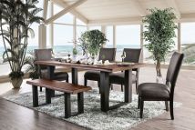 Furniture of America CM3577T-TABLE Patience - Dining Table - Rustic Natural Tone / Beige