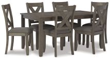 Ashley Furniture D388-425 Caitbrook - RECT DRM Table Set (Set of 7) - Gray
