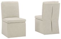 Ashley Furniture D766-02 Krystanza - Dining UPH Side Chair (Set of 2) - Oatmeal