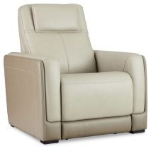 Signature Design by Ashley® U3070513 Battleville - Almond - Pwr Recliner/Adj Headrest