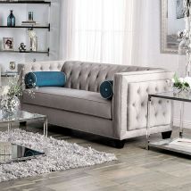 Furniture of America SM2283-LV Silvan - Loveseat - Gray