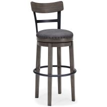 Ashley Furniture D388-230 Caitbrook - Tall UPH Swivel Barstool - Gray