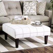 Furniture of America SM8564-OT Dorset - Ottoman - Ivory