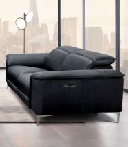Furniture of America CM9927BK-LV-PM Ascona - Power Loveseat - Black