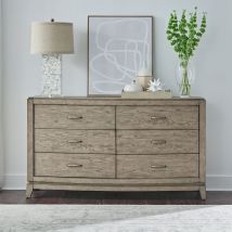 Liberty Furniture 805-BR31 Avalon - 6 Drawer Dresser - Burnished Beige