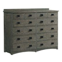 Intercon OP-BR-N5812-PEW-C Oak Park - Dresser - Brushed Pewter