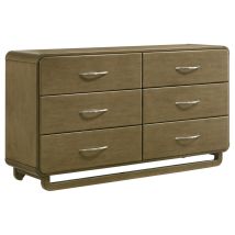 Coaster Fine Furniture 224273 Amsbury - 6-Drawer Dresser Cabinet - Nutmeg