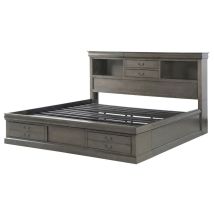 ACME 24927EK Louis Philippe III - Eastern King Bed - Dark Gray
