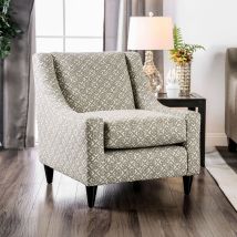 Furniture of America SM8564-CH-SQ Dorset - Square Chair - Light Gray
