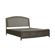 Liberty Furniture 805-BR-KUS Avalon - King Upholstered Storage Bed - Burnished Beige