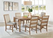 Coaster Fine Furniture 109101-S7 Bruner - 7 Piece Rectangular Dining Set - Natural Brown