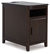 Signature Design by Ashley® T310-217 Devonsted - Dark Brown - Chair Side End Table