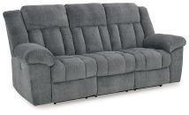 Signature Design by Ashley® 6930415 Tip-off - Slate - Power Reclining Sofa With Adj Headrest