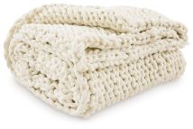 Ashley Furniture A1001060 Chaddon - Throw (Set of 3) - Ivory