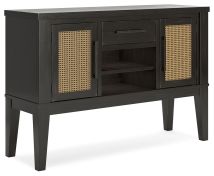 Signature Design by Ashley® D841-60 Galliden - Black - Dining Room Server