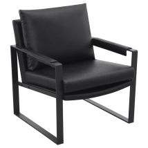 Coaster Fine Furniture 903021 Rosalind - Upholstered Track Arm Accent Chair - Black