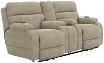 Jackson Furniture Industries 764819-2018/26-2019/26 Regenerator - Dual Lift Power Headrest Console Loveseat With CR3 Heat/Massage/Lumbar/Zero Gravity - Burlap