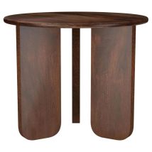 Coaster Fine Furniture 721997 Dale - Round Solid Mango Wood Side End Table - Brown