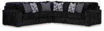 Ashley Furniture 98103S6 Ashley Furniture 98103S6 Midnight-Madness - 3-Piece Sectional - Onyx