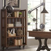 Liberty Furniture 411-HO201 Arlington House - Open Bookcase - Cobblestone Brown