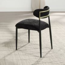 ACME DN02693 Jaramillo - Side Chair (Set of 2) - Black Fabric & Black Finish