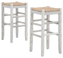 Signature Design by Ashley® D508-230 Mirimyn - White - Tall Stool (Set of 2)