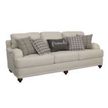 CoasterElevations 511094 Glenn - Upholstered English Arm Sofa - Light Gray