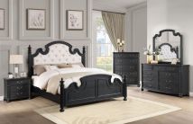 Coaster Fine Furniture 224761Q-S5 Celina - 5 Piece Queen Bedroom Set - Black