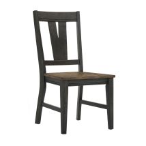 Intercon HP-CH-270W-BBP-RTA Harper - Splat Chair - Brushed Brown / Pecan