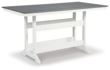 Ashley Furniture P210-642 Transville - RECT COUNTER TABLE W/Umb OPT - Gray / White