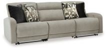 Signature Design by Ashley® 54405S8 Colleyville - Stone - 3-Piece Power Reclining Sectional