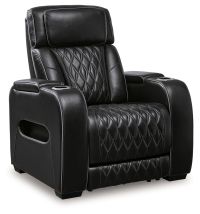 Signature Design by Ashley® U2710613 Boyington - Black - Power Recliner/ Adj Headrest