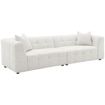 Coaster Fine Furniture 504850 Everly - Boucle Upholstered Extra Long Sofa - White