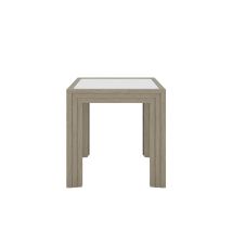 Riverside Furniture 91908 Wilde - Square Glass Top Side Table - Light Brown