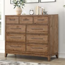 Liberty Furniture 936-BR32 Shaker Lakes - 9 Drawer Chesser - Harvest Brown