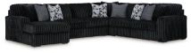 Ashley Furniture 98103S4 Ashley Furniture 98103S4 Midnight-Madness - 4-Piece Sectional With Laf Corner Chaise - Onyx