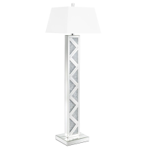 CoasterElevations 920140 Carmen - Empire Mirrored Acrylic Floor Lamp - Silver