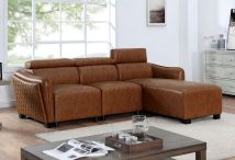 Furniture of America FOA6484BR-SECT Holmestrand - Sectional - Brown