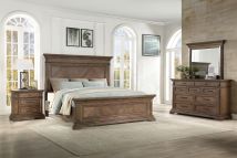 New Classic 00-658-34N New Classic 00-658-34N Mar Vista - 5/0 Queen 4 Piece Bedroom Set (Bed & Dresser & Mirror & Nightstand) - Walnut
