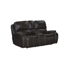 New Classic U093-25-CHG New Classic U093-25-CHG Brookings - Console Loveseat With Dual Recliners - Charcoal