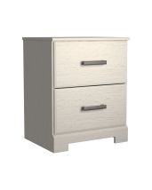 Ashley Furniture B2588-92 Stelsie - White - Two Drawer Night Stand