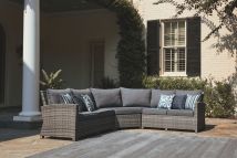 Signature Design by Ashley® P440/854/877 Salem Beach - Gray - 3 Pc. - Sectional Lounge