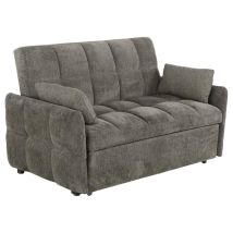 CoasterEssence 508308 Cotswold - Upholstered Convertible Sleeper Sofa Bed - Dark Gray
